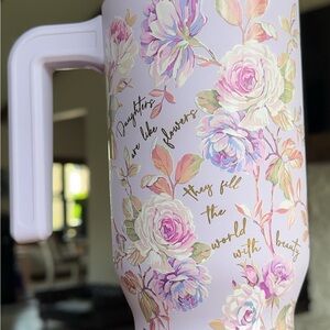 Floral Insulated Mug with Handle Hydrapeak